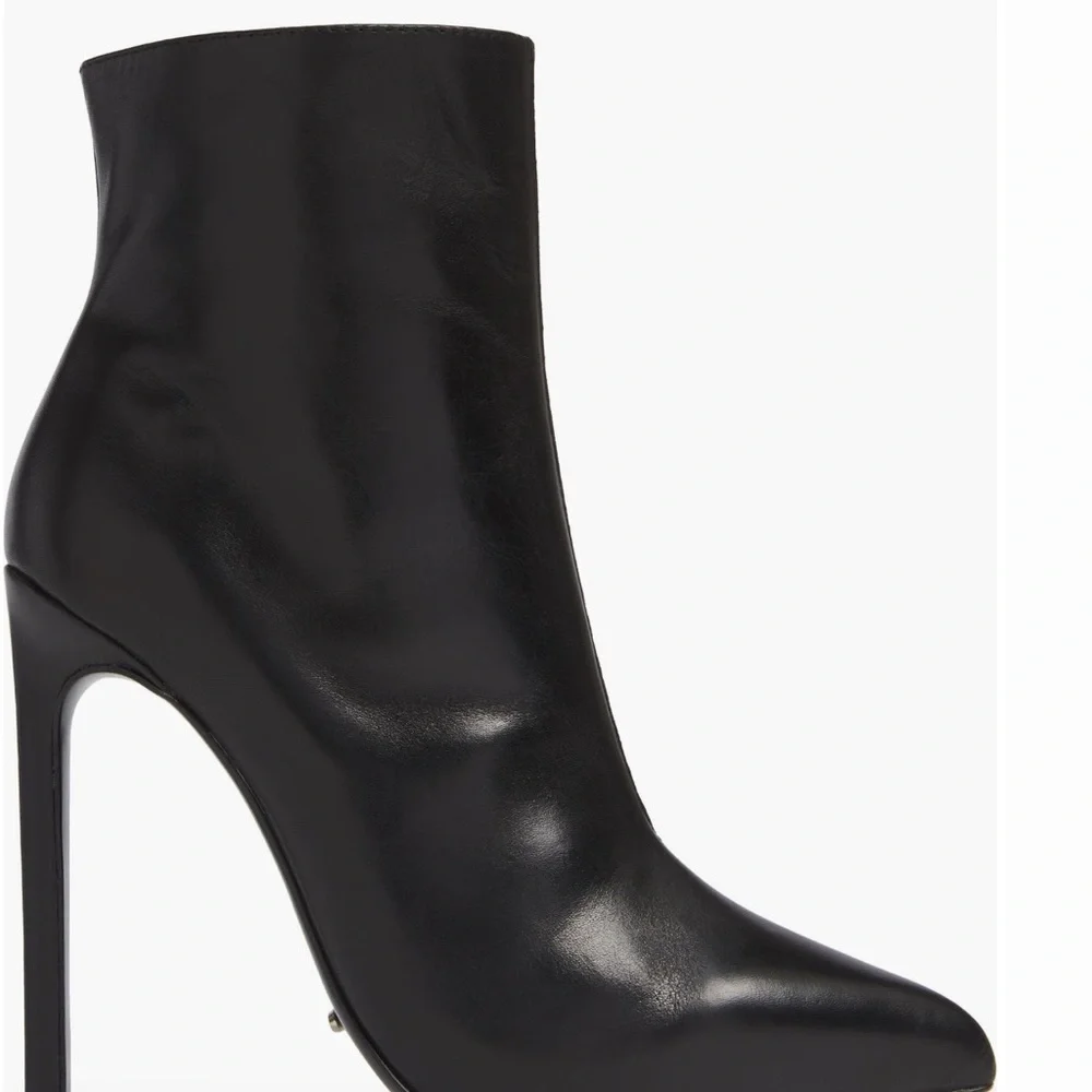 Tony Bianco Black Pointed Stiletto Ankle Boots